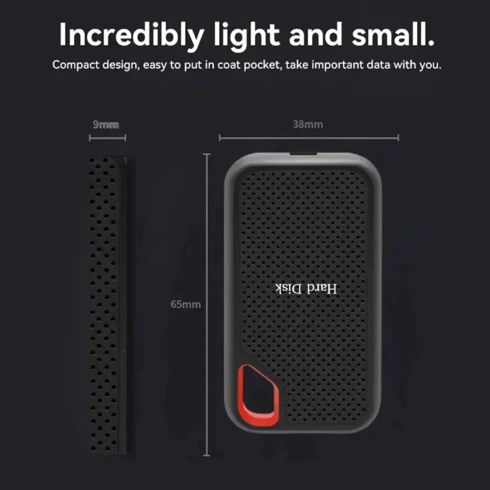 Portable External SSD Drive Shockproof USB-C High Speed Storage - Image 4