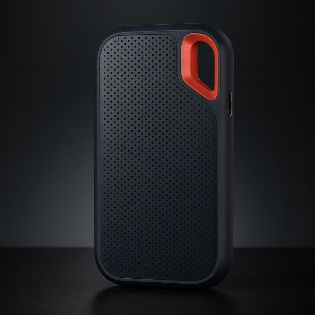 Portable External SSD Drive Shockproof USB-C High Speed Storage
