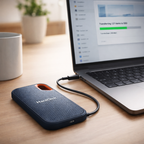 Portable SSD External Solid State Drive USB C Slim Backup Storage - Image 4