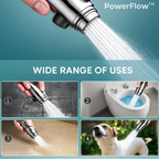 Turbo Boost Shower Head with 9‑Layer Filtration System