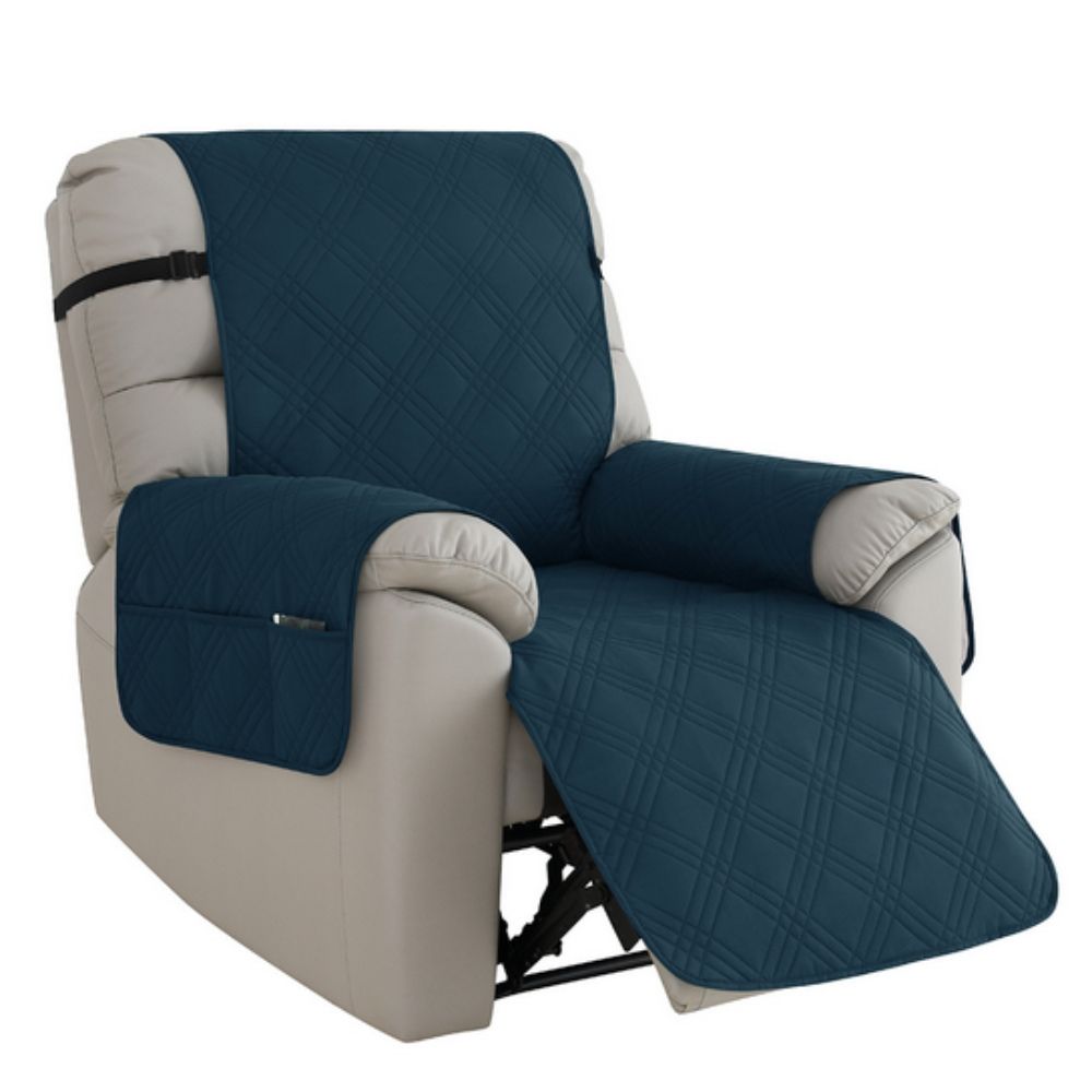 Protective Recliner Slipcover Quilted Comfort with Side Pocket