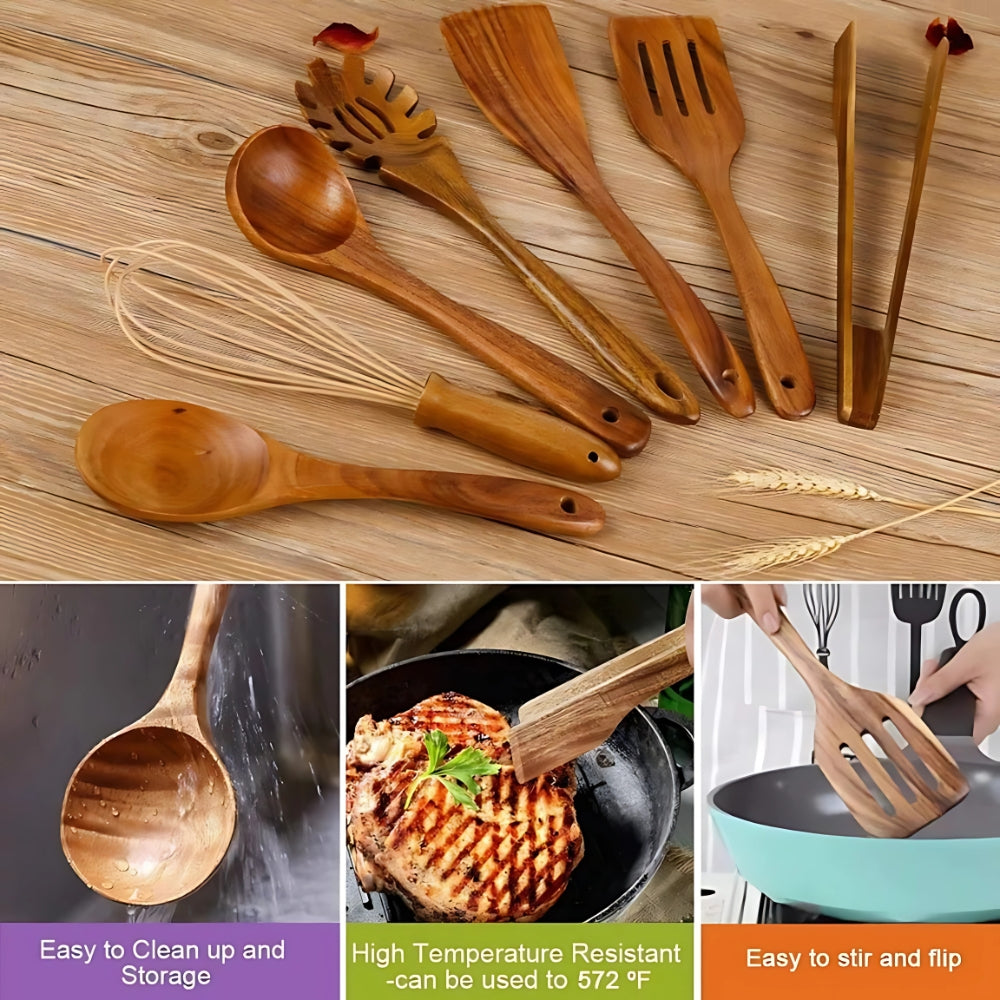 Durable Kitchen Utensils Set Complete 7‑Piece Collection for Chefs
