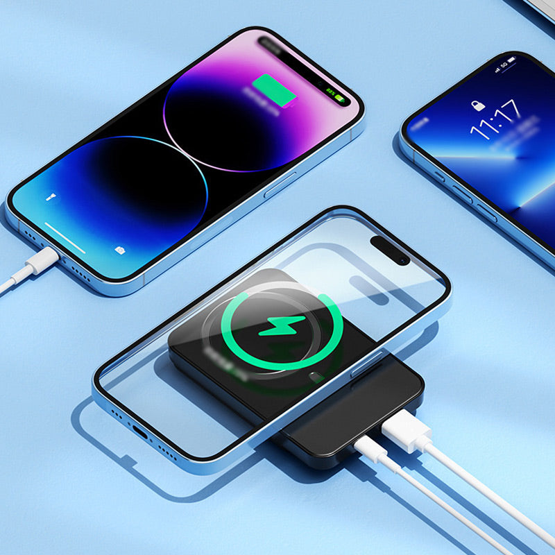 Przenośny Powerbank 20000mAh z Szybkim Ładowaniem 22,5W i Bezprzewodowym Zasilaniem – Cienki i Mobilny - Image 7