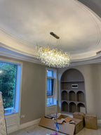 Branch Style Crystal Ceiling Light Decorative Indoor Lighting Fixture