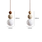 Travertine Pendant Light Minimalist Neutral-Style Hanging Light