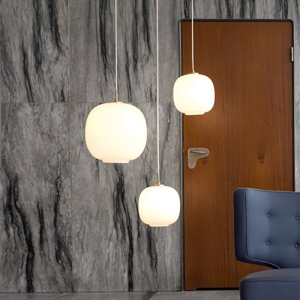 Radihous: Moderne Skandinavische Opalglas-Pendelleuchte – für Wohnzimmer & Esszimmer - Image 5