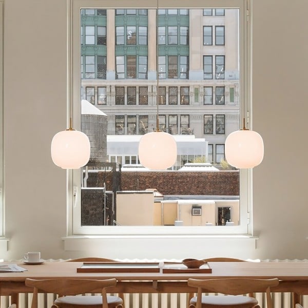Radihous: Moderne Skandinavische Opalglas-Pendelleuchte – für Wohnzimmer & Esszimmer - Image 7