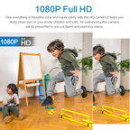 Compact HD Camera with Wide‑Angle Lens & Remote Access