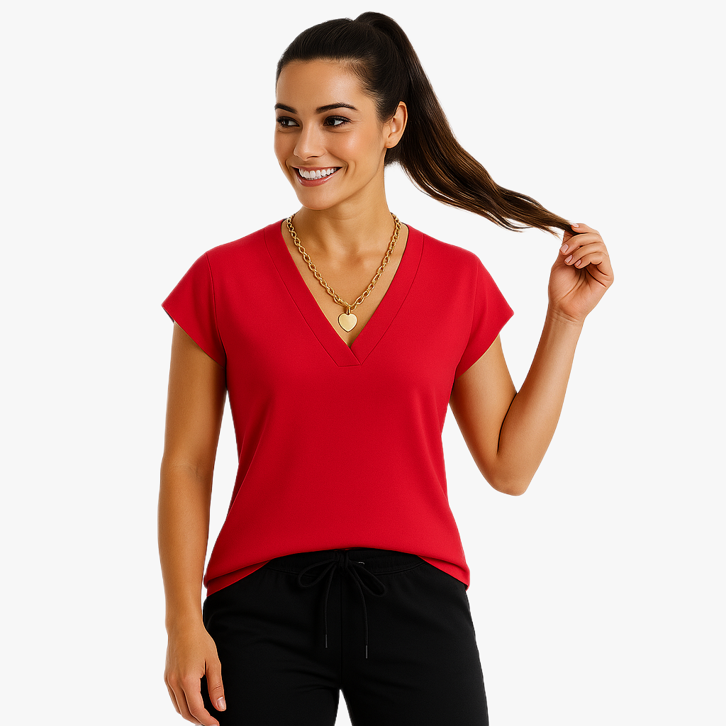 Elegant V-Neck Sleeveless Women's Top