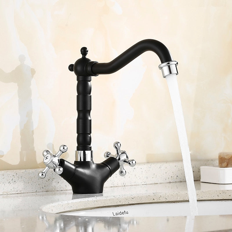 RetroFlow: Vintage Waschtischarmatur im Antik-Design – Stilvolle Wasserhahn für nostalgische Badezimmer - Image 12