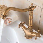RetroFlow: Vintage Waschtischarmatur im Antik-Design – Stilvolle Wasserhahn für nostalgische Badezimmer - Image 2