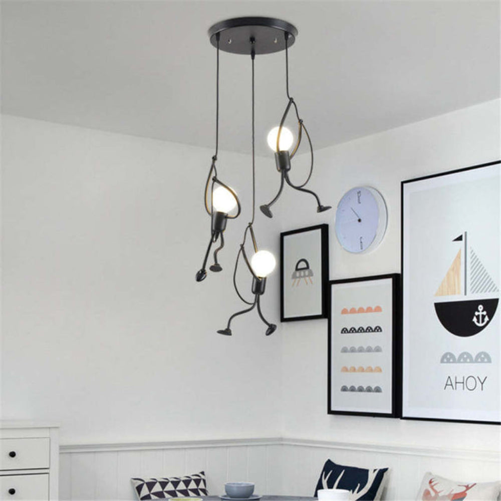Whimsical Pendant Ceiling Light with Adjustable Drop
