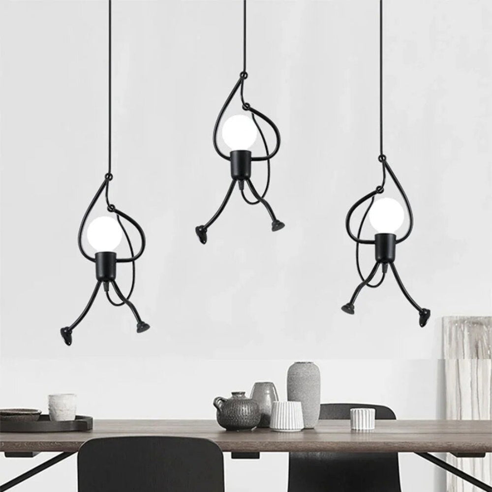 Whimsical Pendant Ceiling Light with Adjustable Drop