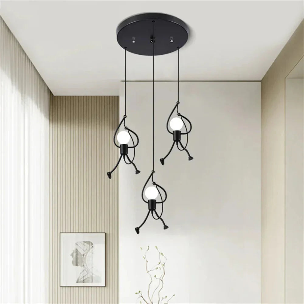 Whimsical Pendant Ceiling Light with Adjustable Drop