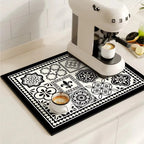 Coffee Bar & Sink Mat Absorbent & Stylish Pattern