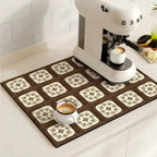 Coffee Bar & Sink Mat Absorbent & Stylish Pattern