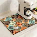 Coffee Bar & Sink Mat Absorbent & Stylish Pattern