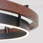 Modern Dual Ring LED Chandelier for Indoor Ceiling Lighting