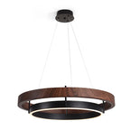 Modern Dual Ring LED Chandelier for Indoor Ceiling Lighting