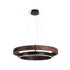 Modern Dual Ring LED Chandelier for Indoor Ceiling Lighting