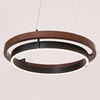 Modern Dual Ring LED Chandelier for Indoor Ceiling Lighting