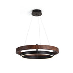 Modern Dual Ring LED Chandelier for Indoor Ceiling Lighting