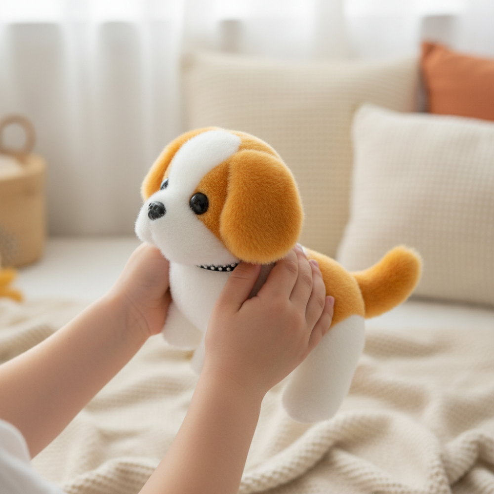 Robot Dog Toy Interactive Walking Barking Plush Puppy Kids - Image 2