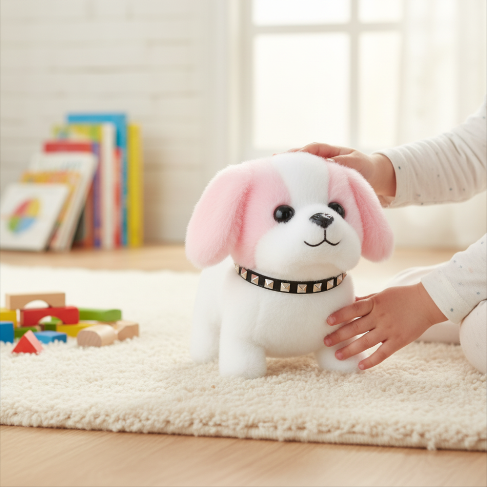 Robot Dog Toy Interactive Walking Barking Plush Puppy Kids - Image 8