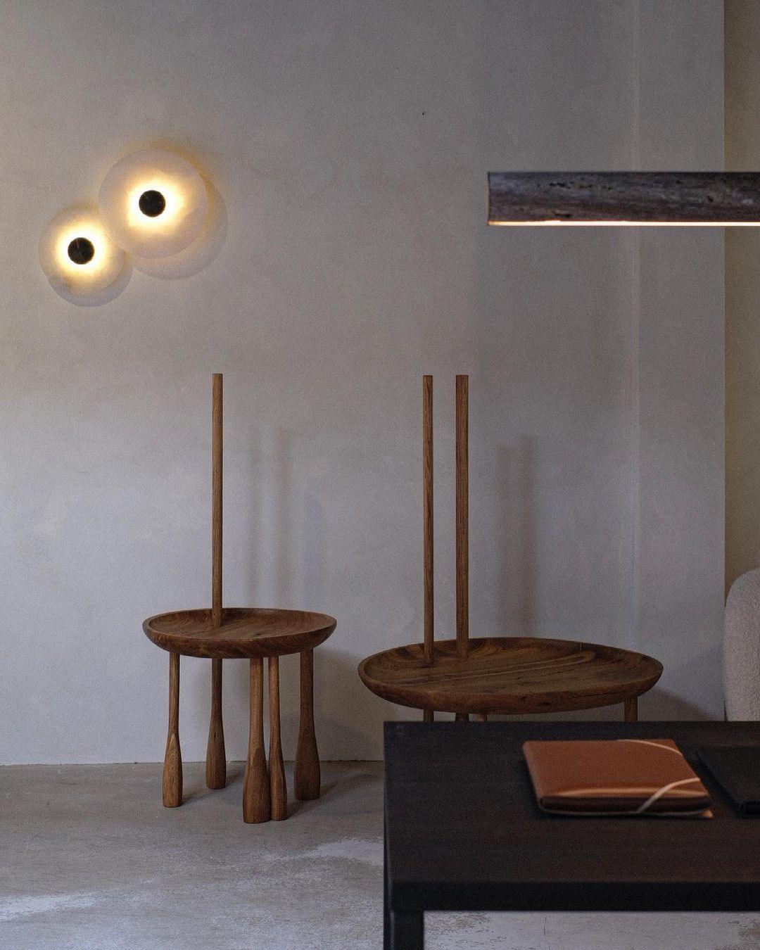 Modern Alabaster Round LED Flush Mount Wall Light