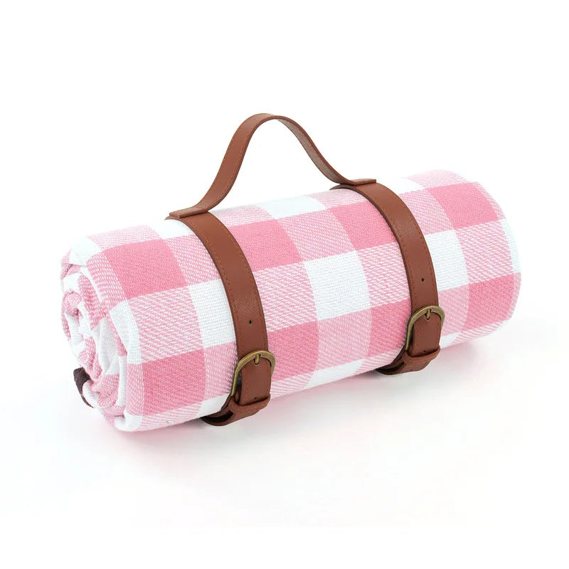 Foldable Outdoor Picnic Blanket with Carry Strap