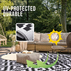 Outdoor Rug Reversible Waterproof Patio Mat Weatherproof Easy Clean - Image 5