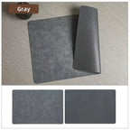 Faux Leather Placemats Waterproof Heat Resistant Double Sided Dining Table Mats - Image 12