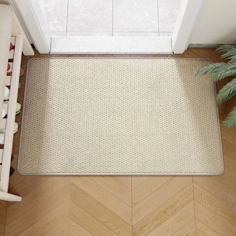 Outdoor Doormat Faux Jute Non Slip Entryway Rug Durable Front Door Mat - Image 5