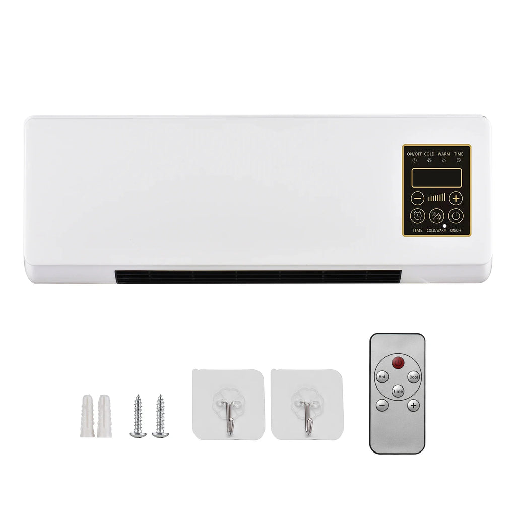 Wall Mounted Heater Fan Combo 2-in-1 Space Saving PTC Ceramic Remote - Image 6