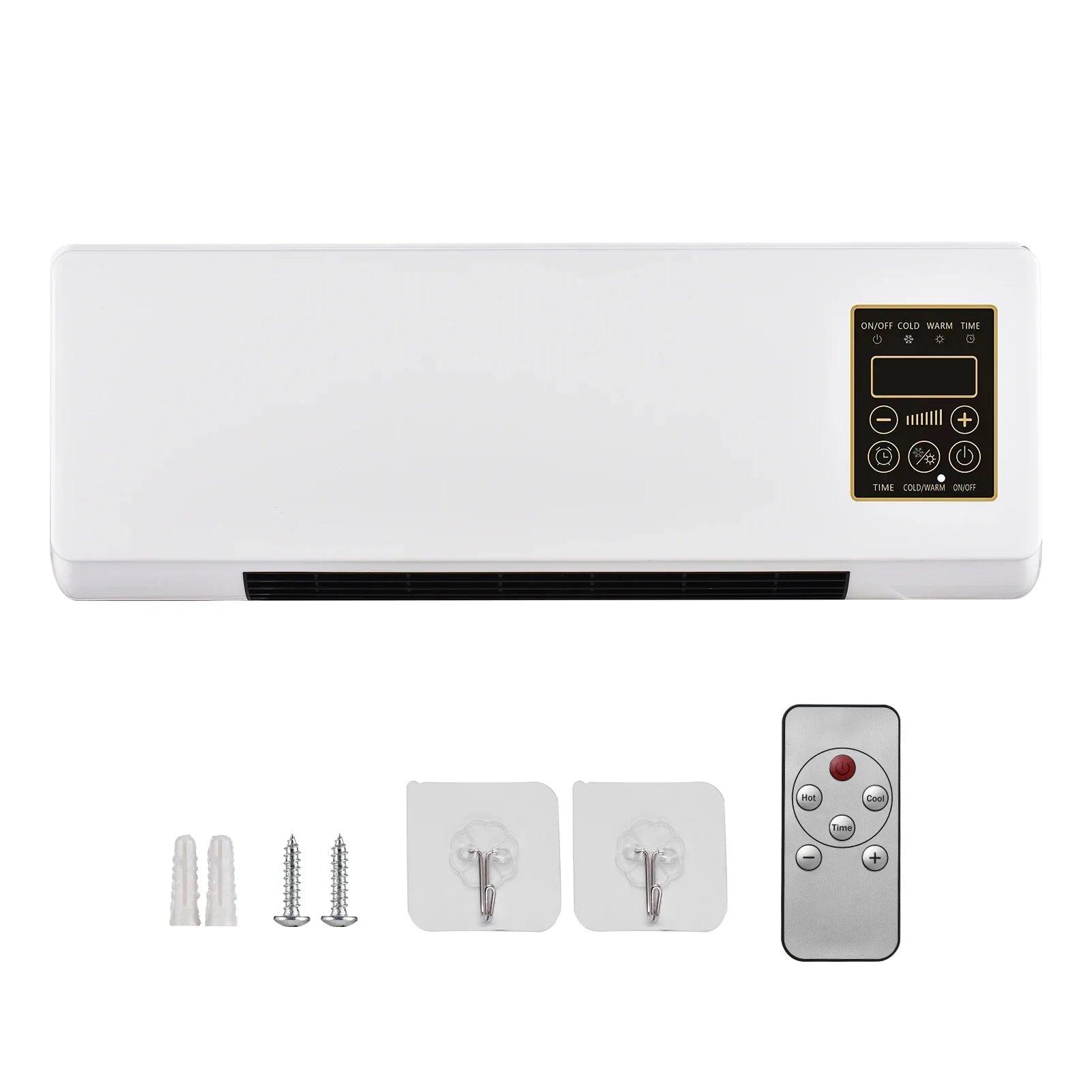 Wall Mounted Heater Fan Combo 2-in-1 Space Saving PTC Ceramic Remote - Image 6