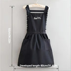 Waterproof Apron Women Floral Restaurant Gardening Work Uniform - Image 4