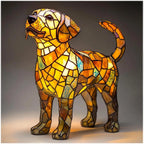 Colorful Dog Figurine Table Lamp Playful Artistic Home Décor
