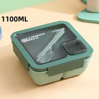 Leak Proof Bento Lunch Box Cutlery Microwave Safe Meal Prep Container - Image 8