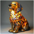Colorful Dog Figurine Table Lamp Playful Artistic Home Décor