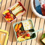 Leak Proof Bento Lunch Box Cutlery Microwave Safe Meal Prep Container - Image 3