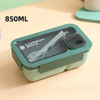 Leak Proof Bento Lunch Box Cutlery Microwave Safe Meal Prep Container - Image 12