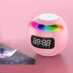 Digital Alarm Clock with Bluetooth Speaker LED Mood Lighting
