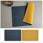 Faux Leather Placemats Waterproof Heat Resistant Double Sided Dining Table Mats - Image 13
