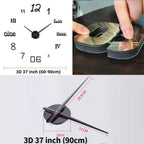 Contemporary Wall Clock Silent Analog Decor for Any Room