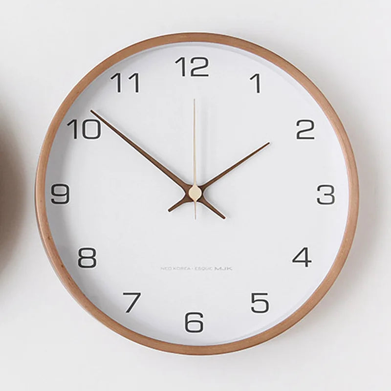 Scandinavian Style Wall Clock with Easy-Read Dial