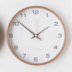 Nordic Round Wall Clock Quiet Contemporary Home Décor