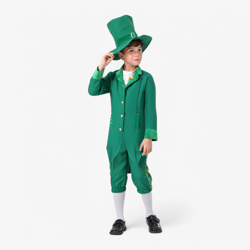 3 Piece Kids Leprechaun Costume Set - Image 3