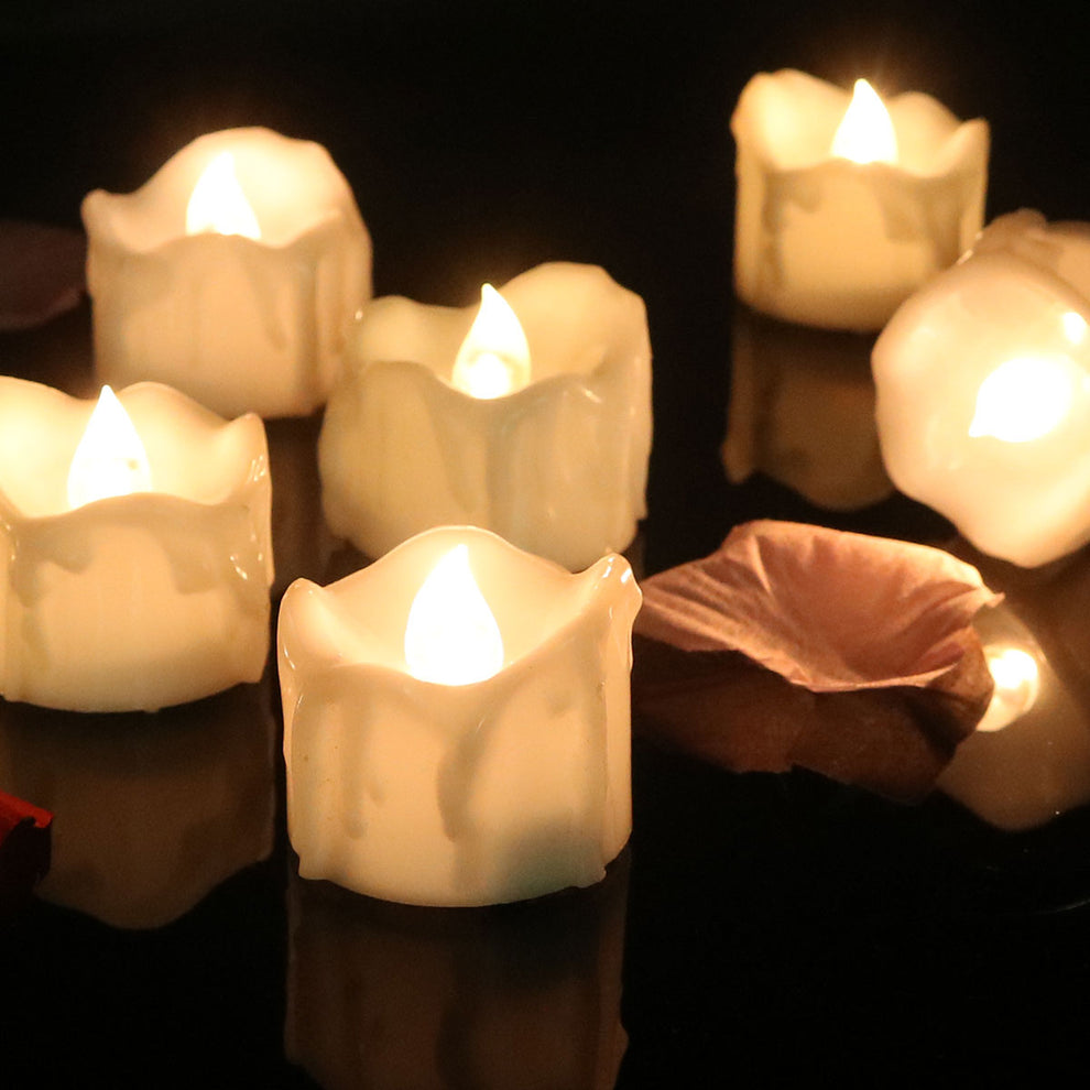 Modern Flickering Indoor Flameless Candles for Home Lighting