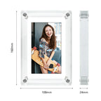 Portable Digital Photo Frame Acrylic IPS Display Rechargeable Home Decor - Image 2
