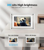 Portable Digital Photo Frame Acrylic IPS Display Rechargeable Home Decor - Image 6